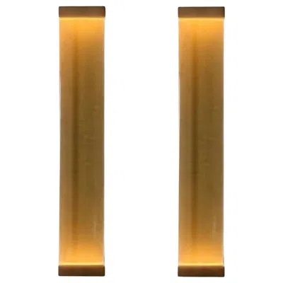 Pre-owned Draga & Aurel Set Of 2 Jud Wall Lamps By  In Brown