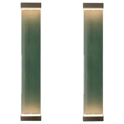 Pre-owned Draga & Aurel Set Of 2 Jud Wall Lamps By  In Transparent