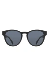 Dragon 53mm Round Sunglasses In Rubberized Black