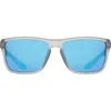Dragon 58mm Rectangular Sunglasses In Matte Smoke/ Blue Mirror