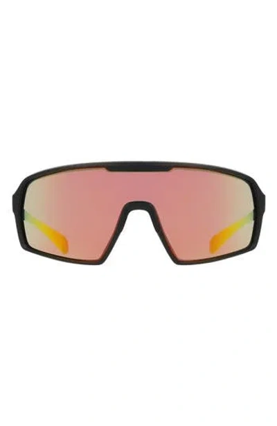 Dragon 62mm Shield Sunglasses In Matte Black/red Mirror