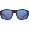 Dragon 64mm Oversize Rectangular Sunglasses In Blue
