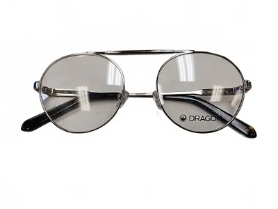 Dragon Alliance Men's Dr191 Shay Round Eyeglasses In Gold In Silver