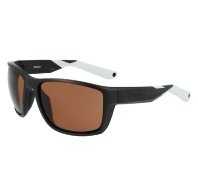 Pre-owned Dragon Alliance Reel X Ll Polar Sunglasses In Matte Black H2o / Ll Copper Polar