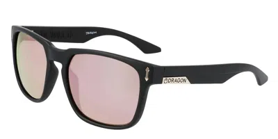 Dragon Alliance Unisex Monarch Sunglasses In Matte Black/ll Rose Gold