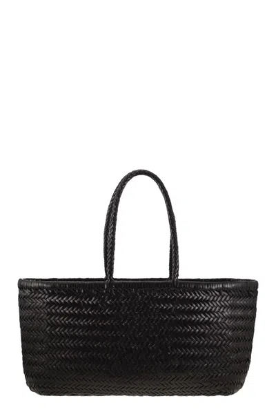 Dragon Bamboo Triple Jump Big - Woven Leather Bag
