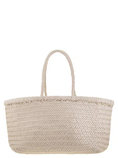 Dragon Bamboo Triple Jump Big - Woven Leather Bag In Multi