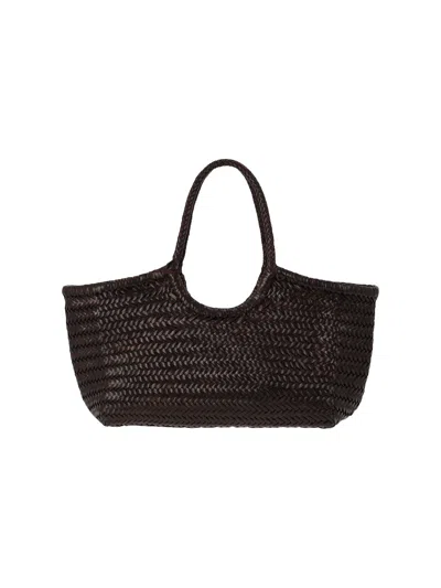 Dragon Diffusion 100% Calf Leather Shoulder Bag In Brown