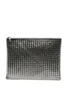Dragon Diffusion A4 Clutch Bag In Silver