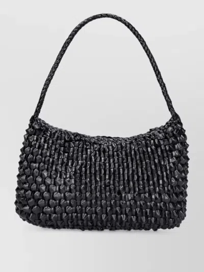 Dragon Diffusion A4 Pochette Silk Clutch Bag In Black