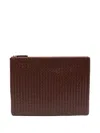 Dragon Diffusion A4 Woven Clutch Bag In Brown