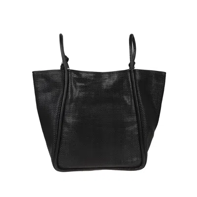 Dragon Diffusion Ana 2mm Woven Mat/softy Tote In Black