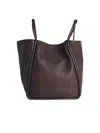 Dragon Diffusion Dual Handle Textured Leather Tote Bag In Brown