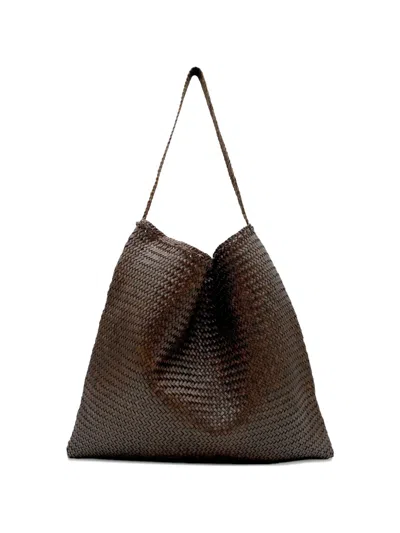 Dragon Diffusion Ars Woven Tote Bag In Brown
