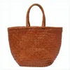 Dragon Diffusion Brown Grace Medium Tote In White