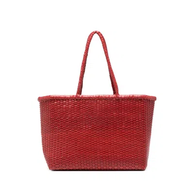 Dragon Diffusion B Weave Big Shoulder Bag In Red