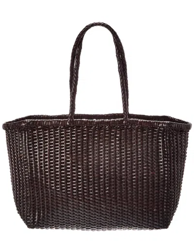 Dragon Diffusion B Weave Big Tote In Brown