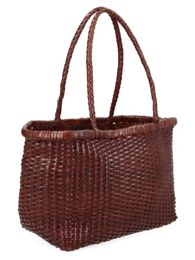 Dragon Diffusion B Weave Shoulder Bag In Brown