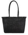 Dragon Diffusion B Weave Small Leather Shoulder Bag In Black