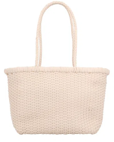 Dragon Diffusion B Weave Small Leather Shoulder Bag In Brown