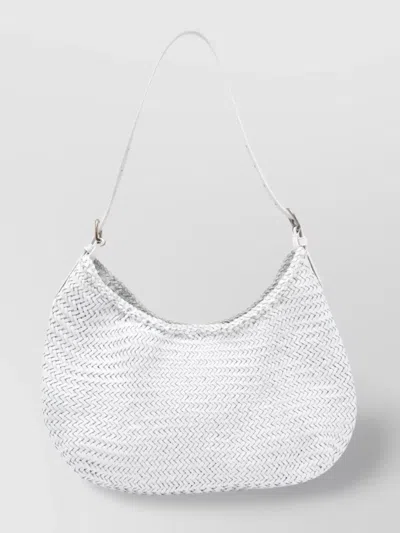 Dragon Diffusion Bag With Adjustable Strap And Metal Hardware In White