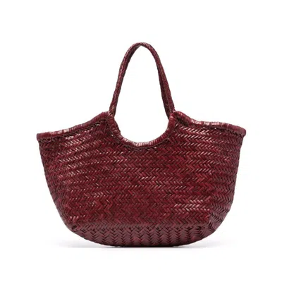 Dragon Diffusion Large Nantucket Leather Tote Bag In Red