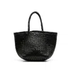 Dragon Diffusion Woven Texture Tote Bag With Dual Handles In Black