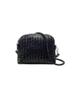 Dragon Diffusion Fellini Woven-leather Cross Body Bag In Black