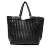 Dragon Diffusion Hand-knitted Handbag In Black