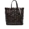 Dragon Diffusion Leather Woven Tote Bag