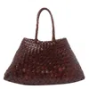 Dragon Diffusion Women Small Santa Croce Shoulder Bag In Burgundy