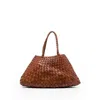 Dragon Diffusion Tan Santa Croce Small Tote In Brown