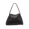 Dragon Diffusion Santa Maria Mini Hand Bag In Brown Leather In Black