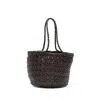 Dragon Diffusion Dark Brown Leather Mini Java Bucket Bag In Brown