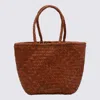 Dragon Diffusion Dark Orange Leather Grace Small Tote