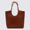 Dragon Diffusion Dark Orange Leather Diagonal Totes