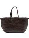 Dragon Diffusion Women Big Bamboo Triple Jump Basket Bag In Brown