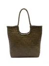 Dragon Diffusion Leather Tote Bag In Brown