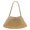 Dragon Diffusion Woven Leather Basket Shoulder Bag In Brown