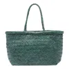Dragon Diffusion Triple Jump Small Basket Bag In Green