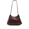 Dragon Diffusion Woven Leather Satchel In Brown