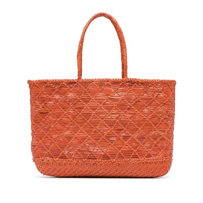 Dragon Diffusion Ew Corso Leather Tote Bag In Orange