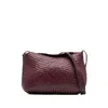 Dragon Diffusion Woven Leather Shoulder Bag In Purple
