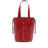 Dragon Diffusion Leather Bucket Bag In Red