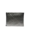 Dragon Diffusion A4 Clutch Bag With St Christopher Pendant In Black