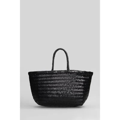 Dragon Diffusion Bamboo 3 Jump Small Tote In Black Leather