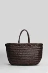 Dragon Diffusion Bamboo 3 Jump Small Tote In Brown Leather In Brown