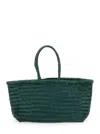 Dragon Diffusion Women Bamboo Triple Jump Big 3x Jump Design Basket 46x22x15 Cm In Metallic