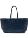 Dragon Diffusion Bamboo Triple Jump Design Basket Bag In Blue