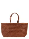 Dragon Diffusion Large Bamboo Triple Jump Chevron-weave Shoulder Bag In Brown